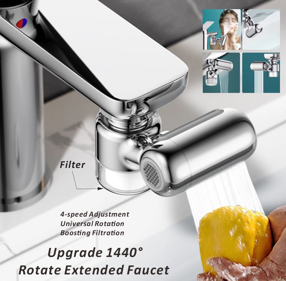 Kitchen Appliances Bundle - New Metal 1440°Universal Rotation Filter Faucet