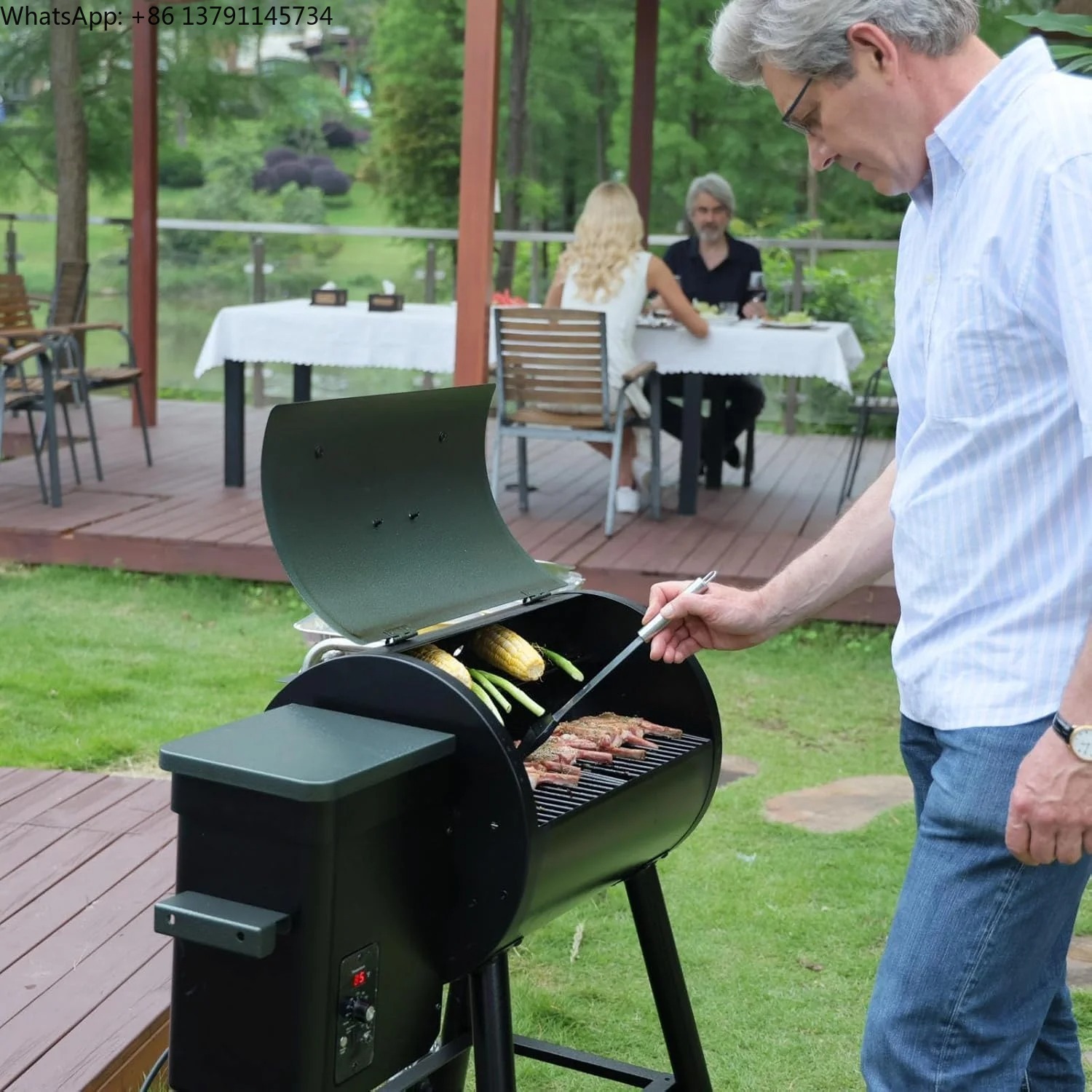 Electric Wood Pellet Smoker Gr - огляд і ціна Electric Smoker Bbq