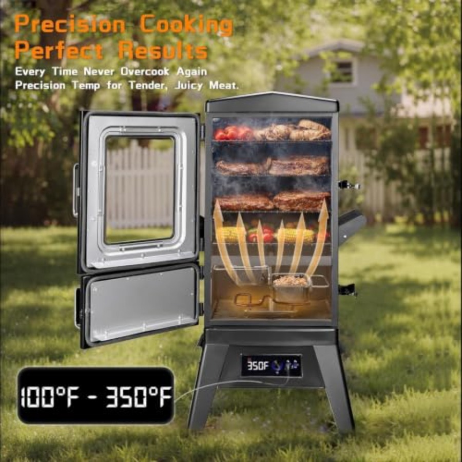 Large Vertical Electric Smoker - огляд і ціна Electric Smoker Bbq