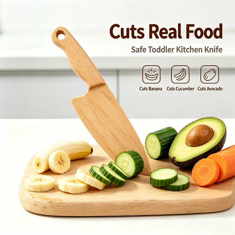 Wooden Kids Knife for Cooking  - огляд і ціна Kitchen Appliances For Kids