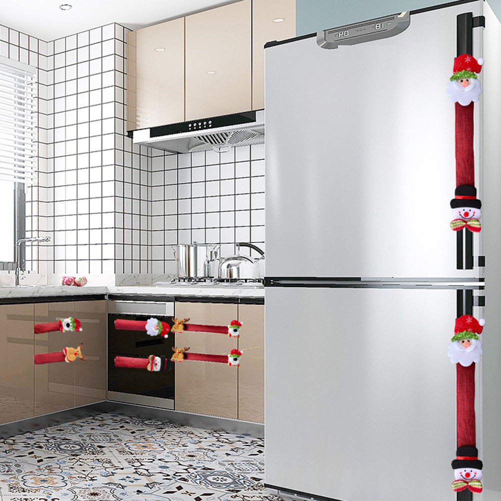 8Pcs Xmas Fridge Handle Covers - огляд і ціна Kitchen Appliances For.Xmas