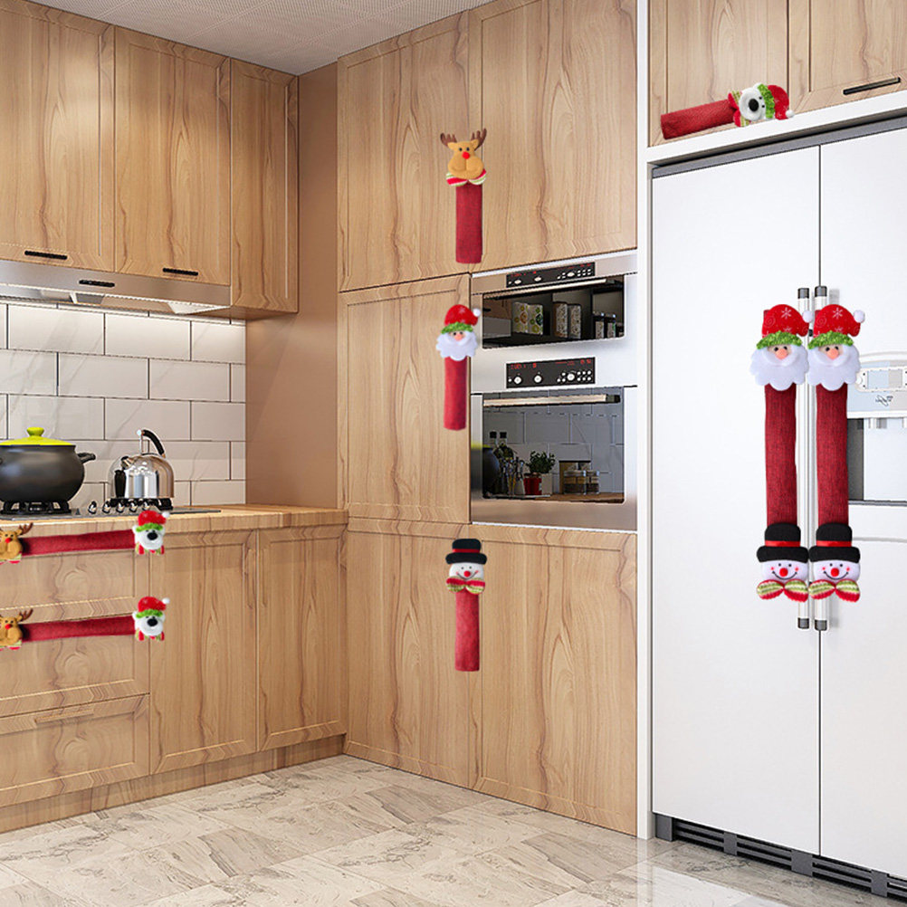 8Pcs Xmas Fridge Handle Covers - огляд і ціна Kitchen Appliances For.Xmas