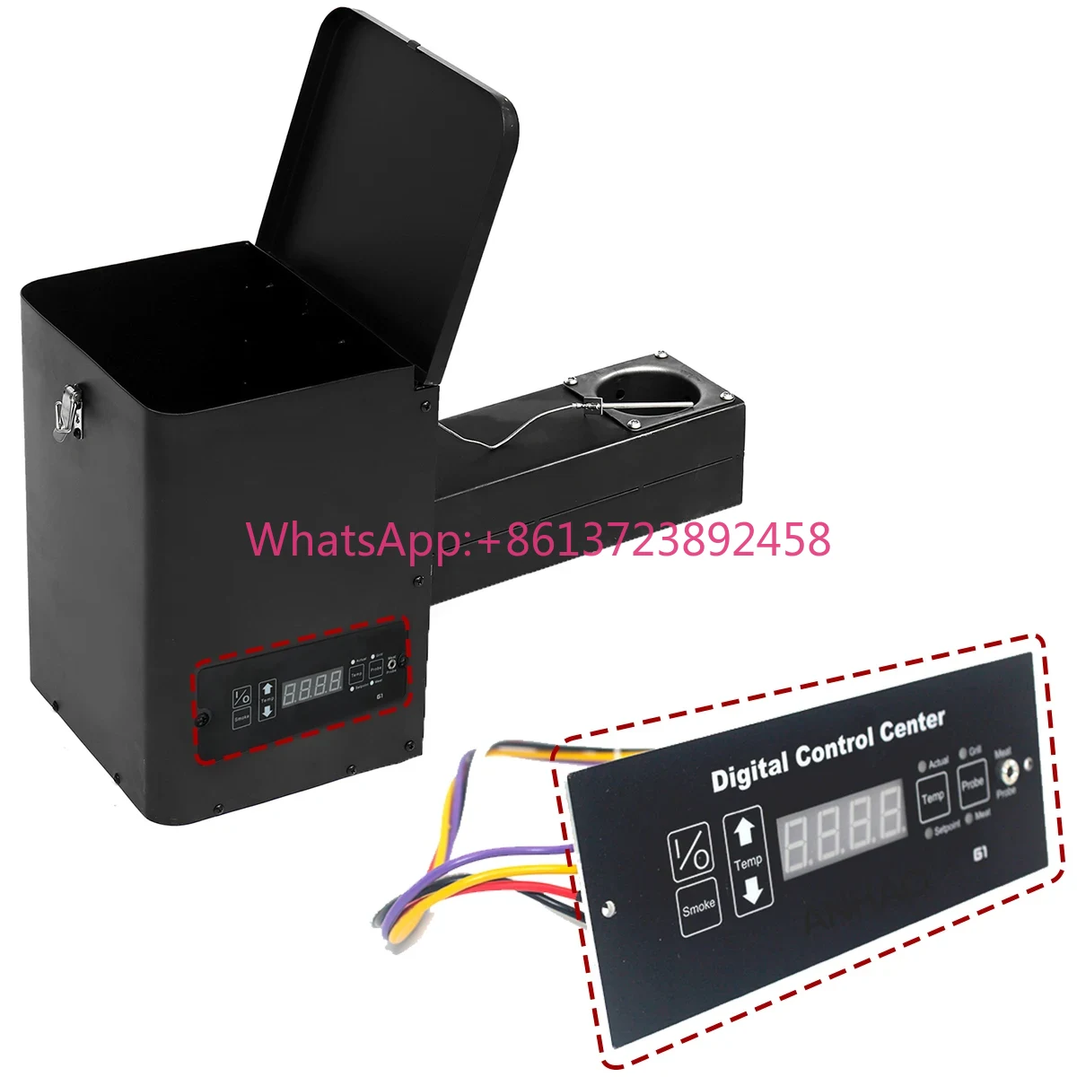 Pellet BBQ Smoker Hopper Assem - огляд і ціна Electric Smoker Bbq