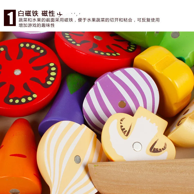 DIY Cute Wooden Cutting Fruit  - огляд і ціна Kitchen Appliances For Kids