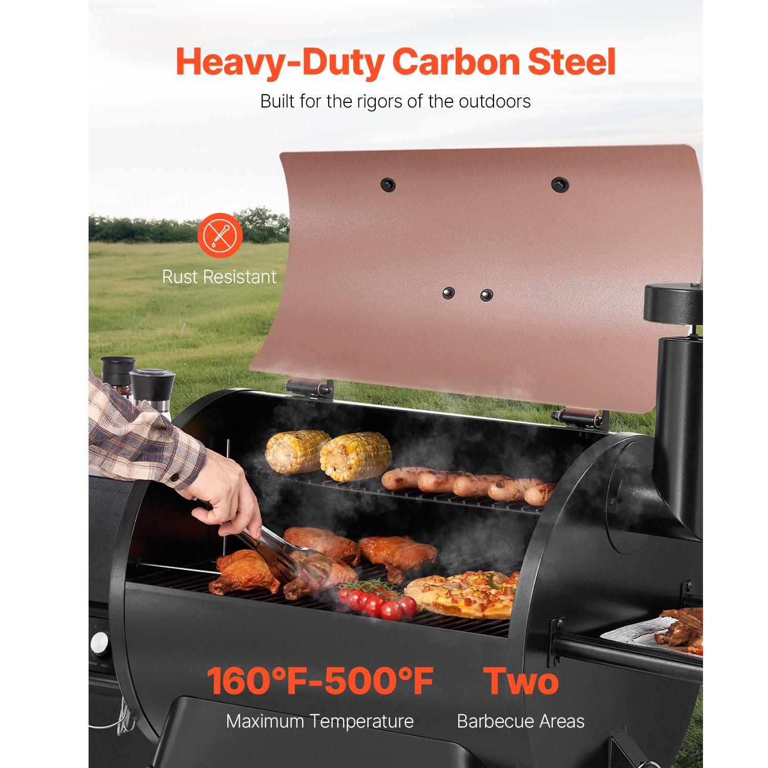 Wood Pellet Grill Smoker, 8 in - огляд і ціна Electric Smoker Bbq