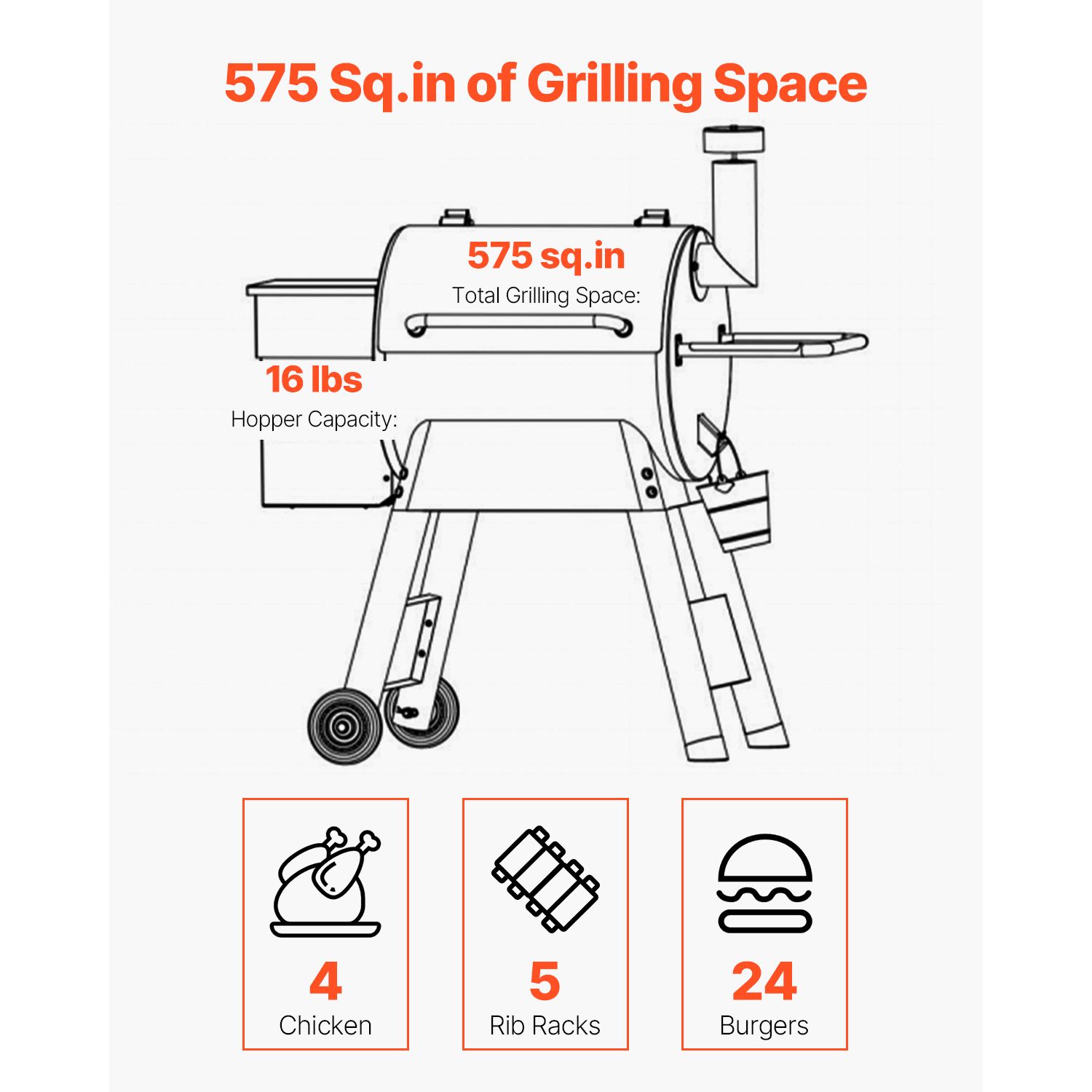 Wood Pellet Grill Smoker, 8 in - огляд і ціна Electric Smoker Bbq